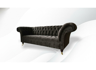 Chesterfield Original Furniture 3-Seater Couch Upholstered Sofas Couches Fabric Sofa New