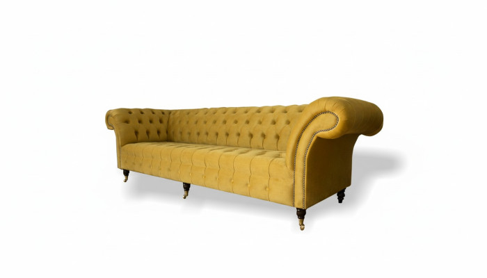 xxl Chesterfield Big Sofa Couch Upholstery Set 4 Seats Textile Sofas New