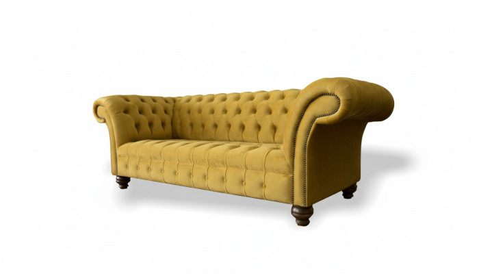 xxl Sofa Couch Chesterfield 225cm Upholstered Sofas 3-Seater Leather Textile Fabric New