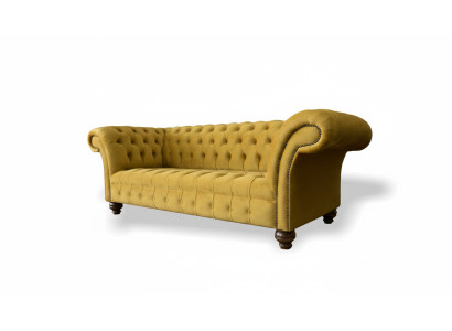 xxl Sofa Couch Chesterfield 225cm Upholstered Sofas 3-Seater Leather Textile Fabric New
