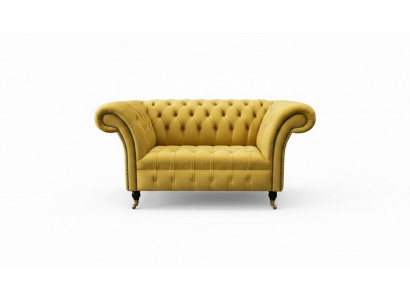 Classic Chesterfield Armchair Couch Sofa Upholstery Seat Lounge Relax Club Fabric