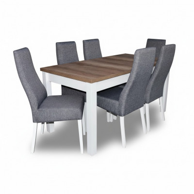 Dining set: dining table with 6 chairs set. Dining set, dining group, 7-piece set.