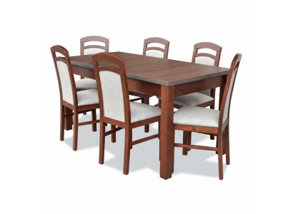 Complete set dining table + 6 chairs dining room suite dining group table tables 7-piece