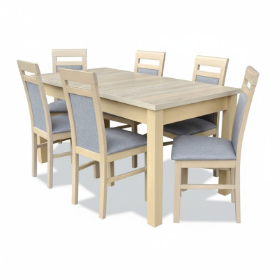 Dining room set dining table with 6 chairs, set includes 7 pieces, complete furniture set.