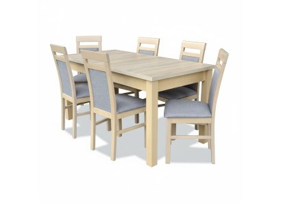 Dining room set dining table with 6 chairs, set includes 7 pieces, complete furniture set.