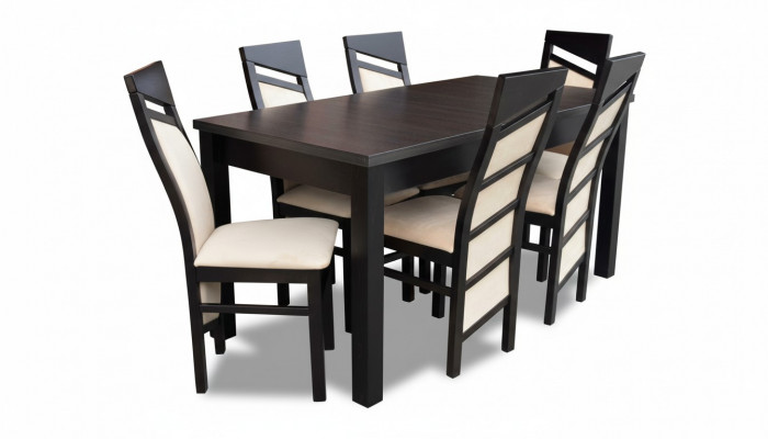 Complete dining room set reclining chair table 6x chairs luxury dining set 7-piece
