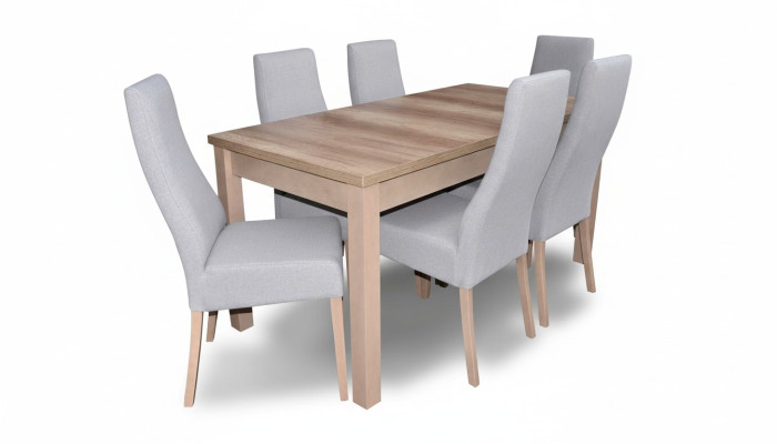 Complete dining room set armchair table 6x chairs luxury dining group set 7-piece