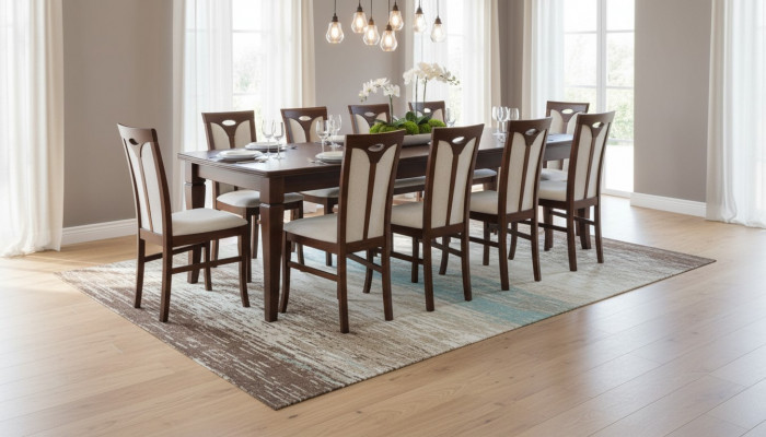 Complete dining set 12 chairs dining room set dining group wood table tables 13-piece set