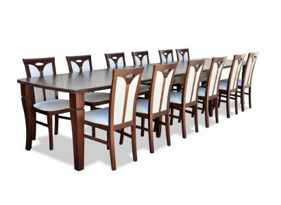 Complete dining set 12 chairs dining room set dining group wood table tables 13-piece set