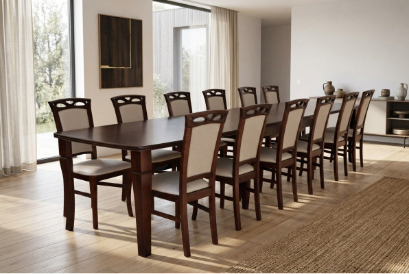 Dining Table 12 x Chairs Dining Room Set Dining Group Modern Chairs Table Tables 13-piece set.