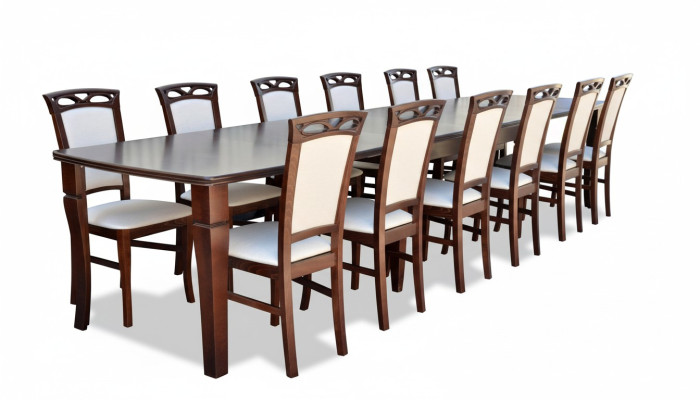 Dining Table 12 x Chairs Dining Room Set Dining Group Modern Chairs Table Tables 13-piece set.