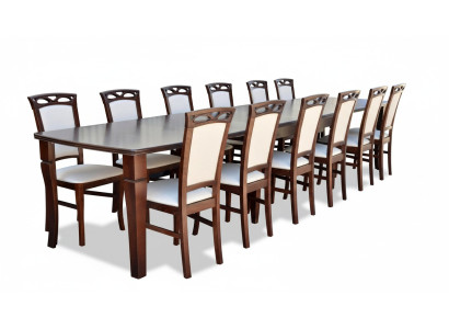 Dining Table 12 x Chairs Dining Room Set Dining Group Modern Chairs Table Tables 13-piece set.
