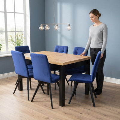 Dining Table 6x Chairs Dining Room Set Dining Group Classic Table 7-piece Set Chair New
