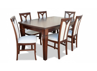 Dining set dining table 6 x chair set classic table dining group 7-piece set.