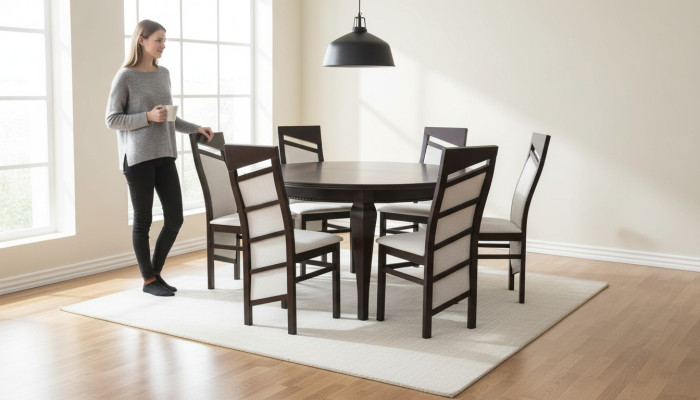 Dining table + 8 chairs dining room set dining group classic table 9-piece chair tables