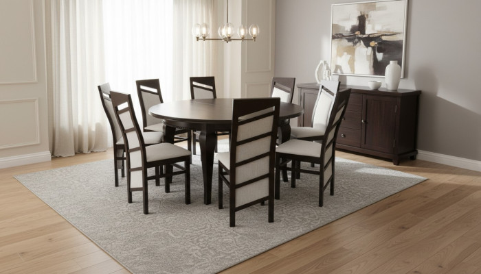 Dining table + 8 chairs dining room set dining group classic table 9-piece chair tables