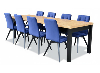 Dining room 6 chairs 7-piece set upholstered chair suite rectangular dining table chair group