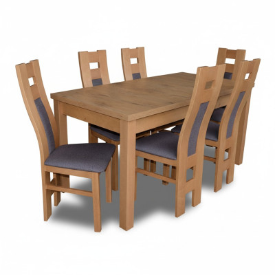 Dining room 6x armchairs 7-piece set classic suite dining table chair group luxury