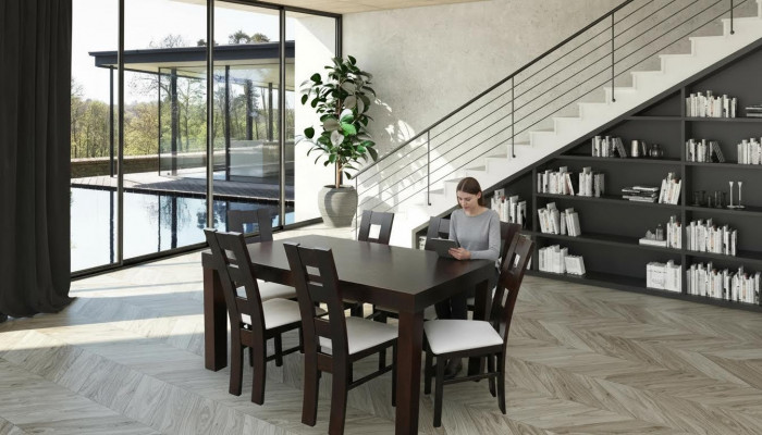 Classic dining room furniture dining set armchair table group 7-piece set classic