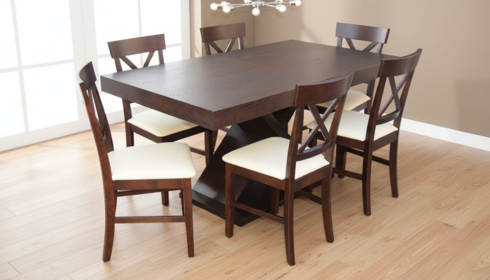 Dining room table design sideboard set suite 7-piece set modern furniture armchairs