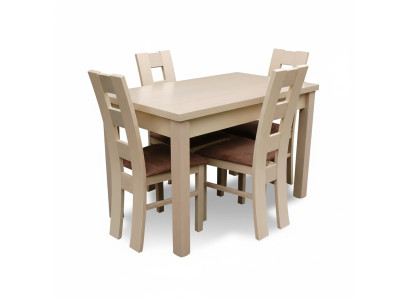 Dining sets, designer dining room set, suite chair table, 4 chairs, 5-piece group.