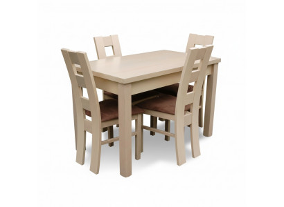 Dining sets, designer dining room set, suite chair table, 4 chairs, 5-piece group.