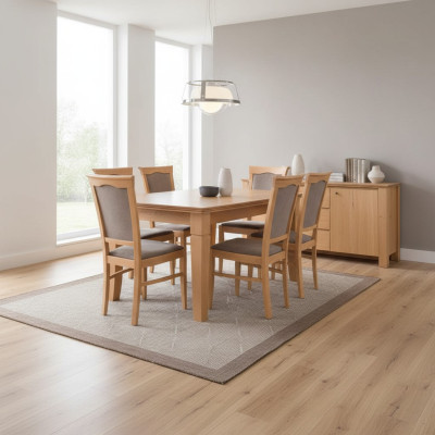 Complete set dining table 4 chairs dining room set dining group wooden table tables 5-piece set