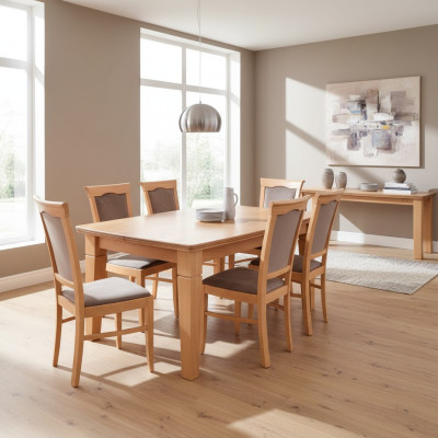 Luxury Designer Dining Room Set Suite Chair Table Group 7-piece Furniture Groups New
