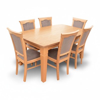 Luxury Designer Dining Room Set Suite Chair Table Group 7-piece Furniture Groups New