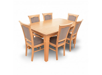 Luxury Designer Dining Room Set Suite Chair Table Group 7-piece Furniture Groups New