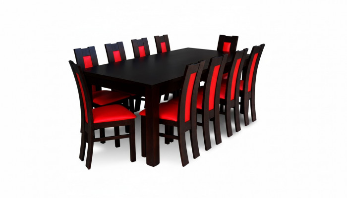 Dining Table Dining Room Set Dining Group Classic Table 11-Piece Set Chair 10x Chairs