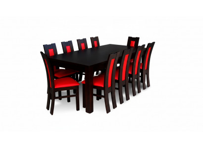 Dining Table Dining Room Set Dining Group Classic Table 11-Piece Set Chair 10x Chairs
