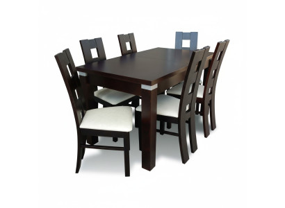 Dining Set Dining Table 6 x Chair Set Suite Table Dining Group 7 pcs. Tables New
