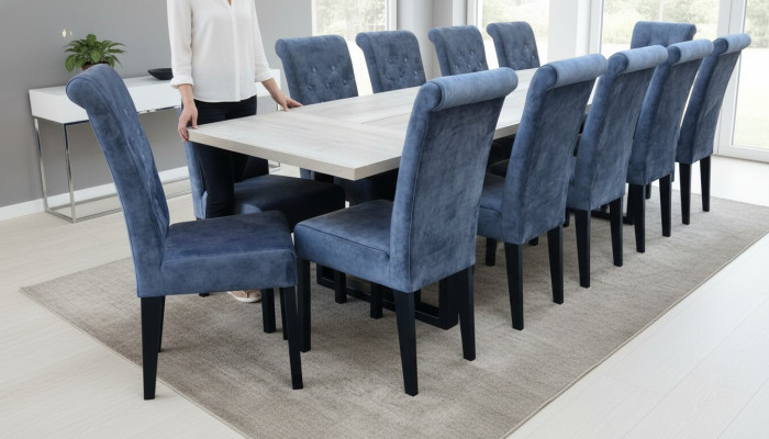 Dining table dining room set dining group classic table 7-piece set chair new 6x chairs