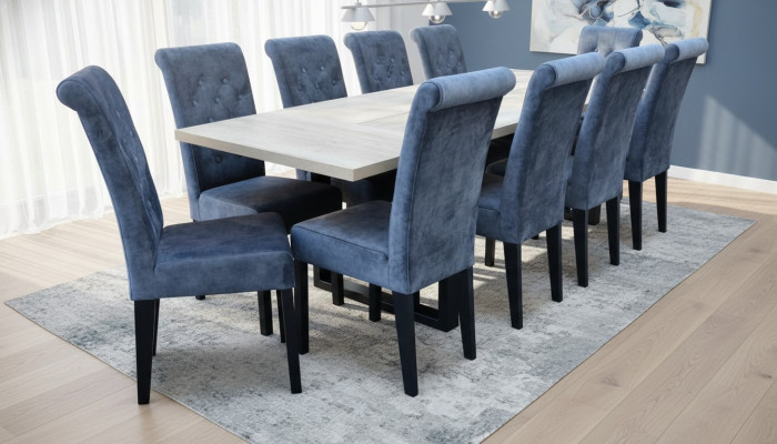 Dining table dining room set dining group classic table 7-piece set chair new 6x chairs