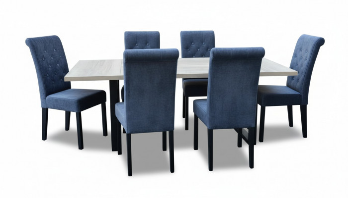 Dining table dining room set dining group classic table 7-piece set chair new 6x chairs