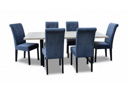 Dining table dining room set dining group classic table 7-piece set chair new 6x chairs