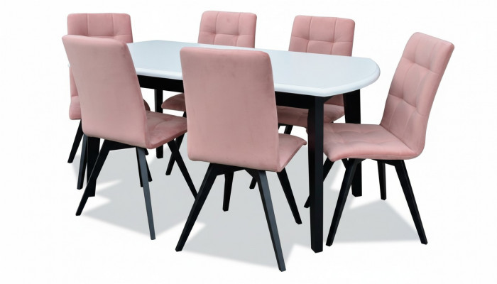 Dining table with 6 chairs, chair dining room set, classic table, 7-piece set, new