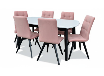 Dining table with 6 chairs, chair dining room set, classic table, 7-piece set, new