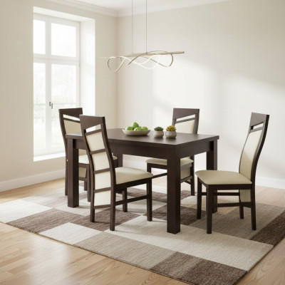 Dining set dining table 4 x chair set suite table classic dining group 5-piece new.