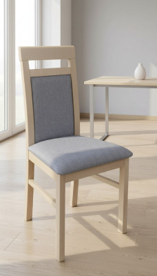 Dining room 1 x armchair set dining chair wood upholstery seat cushion