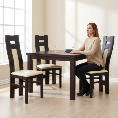 Wooden Chair Set 1x Solid Wood Chair Dining Chair Designer Chairs Dining Chairs