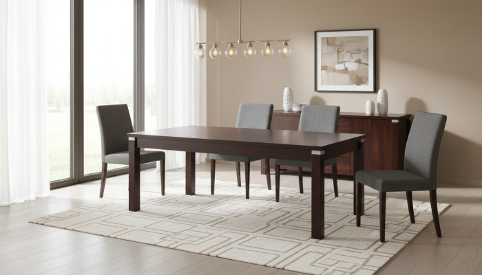Dining Table Design Luxury Furniture Wood Tables Kitchen Living Room 100x250/350 Wooden Table