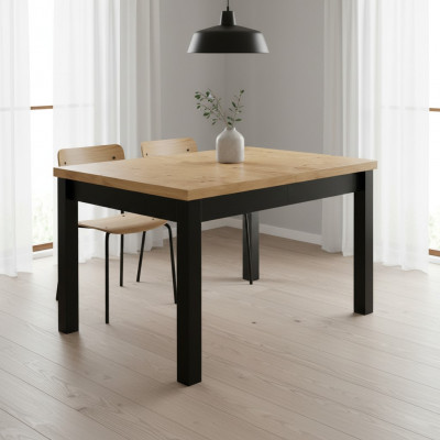 Dining table room tables living room wood designer brown 90x120/270 wooden tables