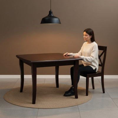 Dining Table Wooden Table Solid Wood Furniture Meeting Dining Room Table 100x100/250cm New