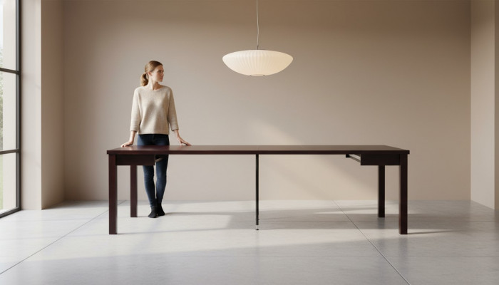 Luxury wooden dining room table design dining table wooden furniture 100x100/250cm