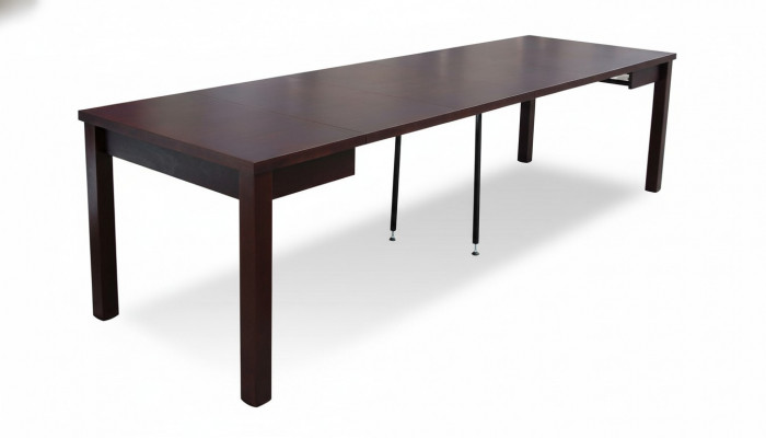 Luxury wooden dining room table design dining table wooden furniture 100x100/250cm