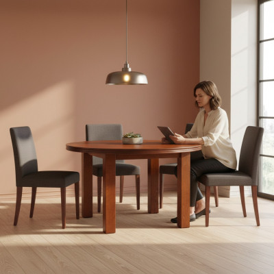 Dining table, table, dining room, living room, wood, modern tables, 100/140cm extendable, new