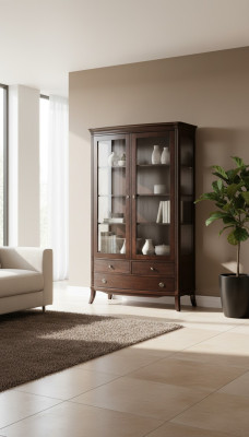 Living Room Furniture Classic Display Cabinet Wood Glass Glass Cabinet Wardrobe Cabinets New