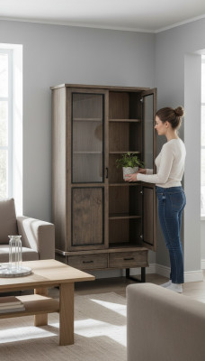Classic display cabinet Italian furniture showcase cabinet showcases new 22802